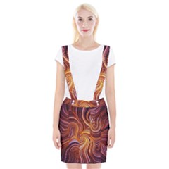 Electric Field Art Liv Braces Suspender Skirt by okhismakingart