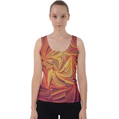 Electric Field Art Lv Velvet Tank Top by okhismakingart