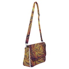 Electric Field Art Lvi Shoulder Bag With Back Zipper