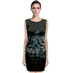 Queen Annes Lace In Blue And Yellow Classic Sleeveless Midi Dress by okhismakingart
