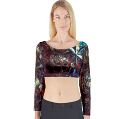 Chamber Of Reflection Long Sleeve Crop Top by okhismakingart