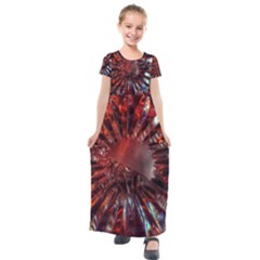 Crystal Daisy Kids  Short Sleeve Maxi Dress