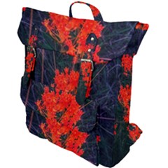 Neon Orange Butterfly Weed Buckle Up Backpack by okhismakingart