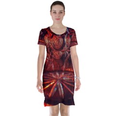 Glass Geometries  Short Sleeve Nightdress by okhismakingart