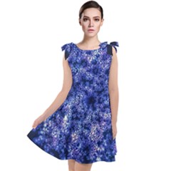 Queen Annes Lace In Blue Tie Up Tunic Dress