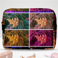 Sideways Sumac Collage Make Up Pouch (large) by okhismakingart