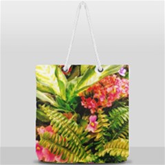 Fern Jungle Full Print Rope Handle Tote (large) by okhismakingart