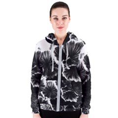 Tree Fungus High Contrast Women s Zipper Hoodie by okhismakingart