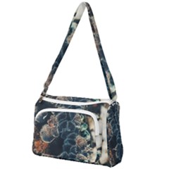 Tree Fungus Branch Vertical Front Pocket Crossbody Bag by okhismakingart