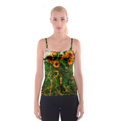 Sunflowers Spaghetti Strap Top by okhismakingart