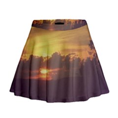 Early Sunset Mini Flare Skirt by okhismakingart