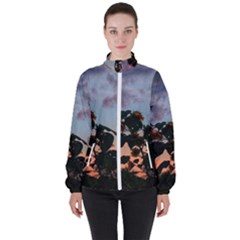 Sunflower Sunset Women s High Neck Windbreaker by okhismakingart