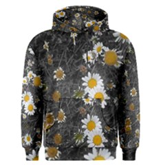 Black And White With Daisies Men s Pullover Hoodie by okhismakingart