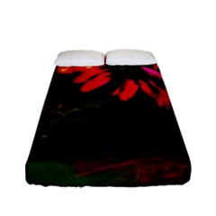 Neon Cone Flower Fitted Sheet (full/ Double Size) by okhismakingart