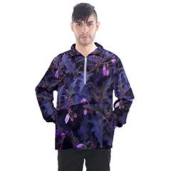 Purple Nettles Men s Half Zip Pullover