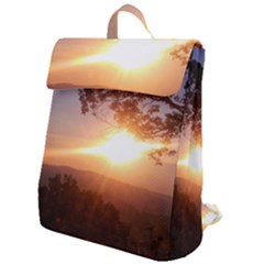 Mountain Sunset Flap Top Backpack