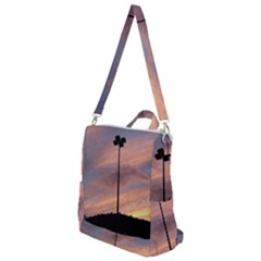 Parking Lot Sunset Crossbody Backpack by okhismakingart