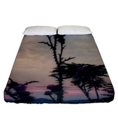 Hazy Thistles Fitted Sheet (queen Size) by okhismakingart