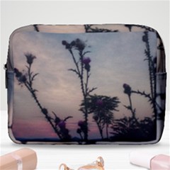 Hazy Thistles Make Up Pouch (large) by okhismakingart