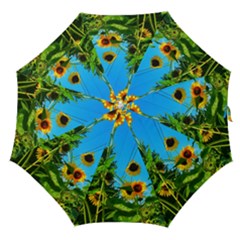 Bright Sunflowers Straight Umbrellas by okhismakingart