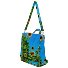 Bright Sunflowers Crossbody Backpack by okhismakingart