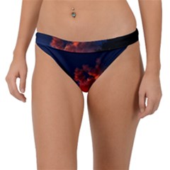 Deep Blue Sunset Band Bikini Bottom by okhismakingart