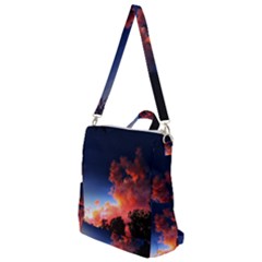 Deep Blue Sunset Crossbody Backpack