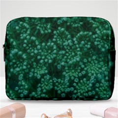 Green Queen Anne s Lace (up Close) Make Up Pouch (large) by okhismakingart