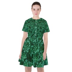 Green Queen Anne s Lace (up Close) Sailor Dress by okhismakingart