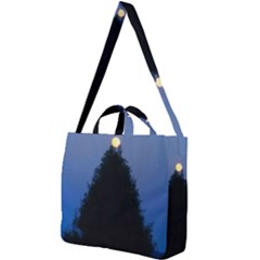 Tree And Moon Square Shoulder Tote Bag by okhismakingart