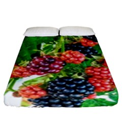 Blackberries Fitted Sheet (king Size) by okhismakingart