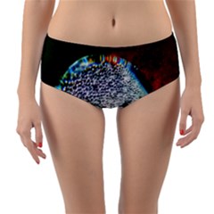 Rainbow Water Droplet Reversible Mid-waist Bikini Bottoms by okhismakingart