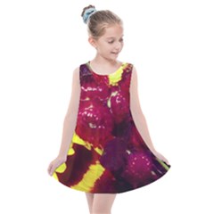 Sunflower And Cockscomb Kids  Summer Dress