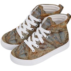 Shell Fossil Kids  Hi-top Skate Sneakers by okhismakingart