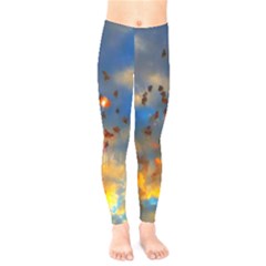 Football Fireworks Kids  Legging