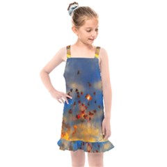 Football Fireworks Kids  Overall Dress