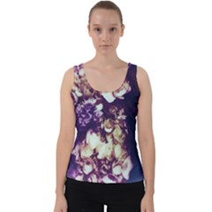 Soft Purple Hydrangeas Velvet Tank Top