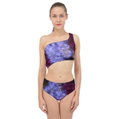 Hydrangea Arrangement Ii (blue Tint) Spliced Up Two Piece Swimsuit