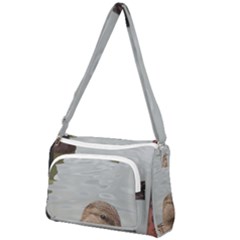 Framed Ducks Front Pocket Crossbody Bag by okhismakingart