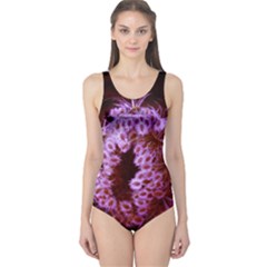 Purple Closing Queen Annes Lace One Piece Swimsuit by okhismakingart