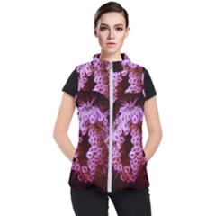 Purple Closing Queen Annes Lace Women s Puffer Vest by okhismakingart