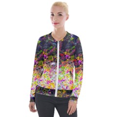 Magic Butterfly Velour Zip Up Jacket by okhismakingart