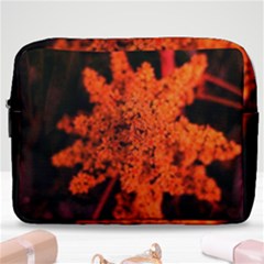 Orange Sumac Bloom Make Up Pouch (large) by okhismakingart