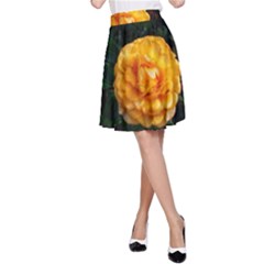 Yellow Rose A-line Skirt by okhismakingart