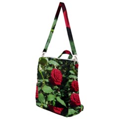 Deep Red Rose Crossbody Backpack by okhismakingart