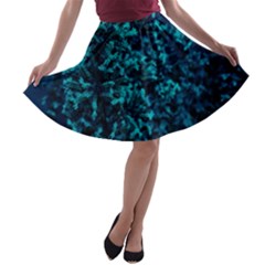 Sidewalk Flower A-line Skater Skirt by okhismakingart