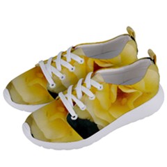 Pale Yellow Rose Women s Lightweight Sports Shoes by okhismakingart