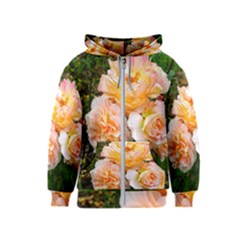 Bunch Of Orange And Pink Roses Kids  Zipper Hoodie by okhismakingart