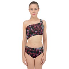 Floral Stars Spliced Up Two Piece Swimsuit