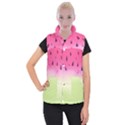 Watermelon Pastel Gradient Pink Watermelon Pastel Gradient Women s Button Up Vest View1